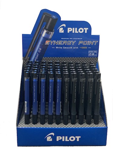 EXHIBIDOR PILOT CON 60 LAPICERAS SYNERGY POINT 0.5 MM