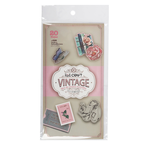 BLOC CON 20 HOJAS (12x23CMS) DE STICKERS AUTOADHESIVOS IBI CRAFT, COLEC.MUY CUCÚ - 