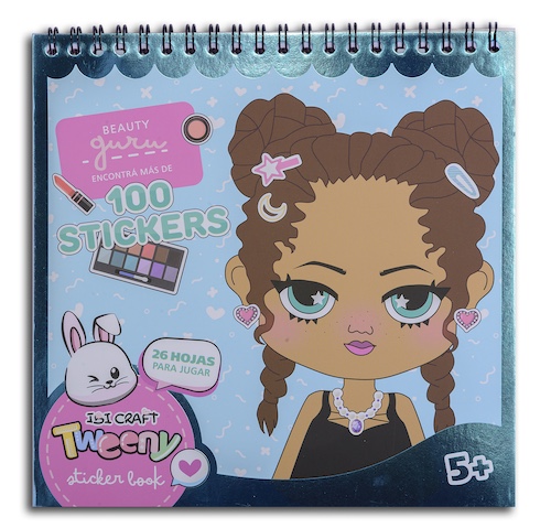 STICKER BOOK IBI CRAFT TWEENY, 26 HOJAS,+100 STICKERS, 