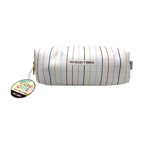 CARTUCHERA IBI CRAFT TWEENY, 20,5x7,5x6,0 cms, NO BAD VIBES