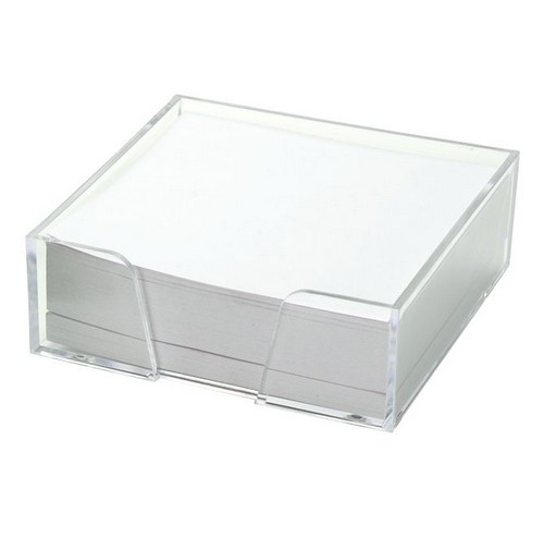 CUBO PORTA HOJAS DE ACRILICO