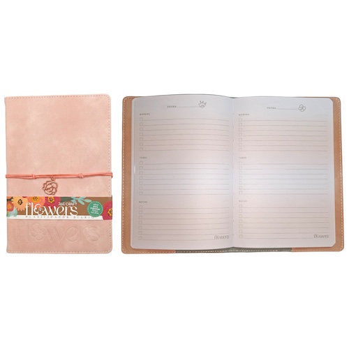 CUADERNO PLANIFICADOR IBI CRAFT, TAPA ECOCUERO TERCIOPELO, 142x210mm, 80 H., 