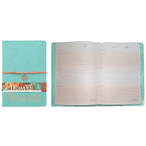 CUADERNO PUNTEADO IBI CRAFT, TAPA ECOCUERO TERCIOPELO, 142x210mm, 80 H., 