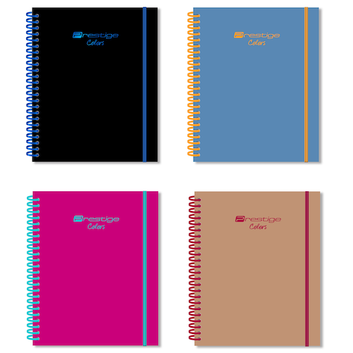 CUADERNO PRESTIGE COLORS, FORMATO ½ OFICIO, 150 HOJAS