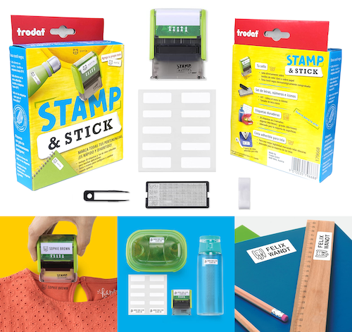 SET DE SELLO PARA MARCAR Y ETIQUETAR SUPERFICIES Y PRENDAS 