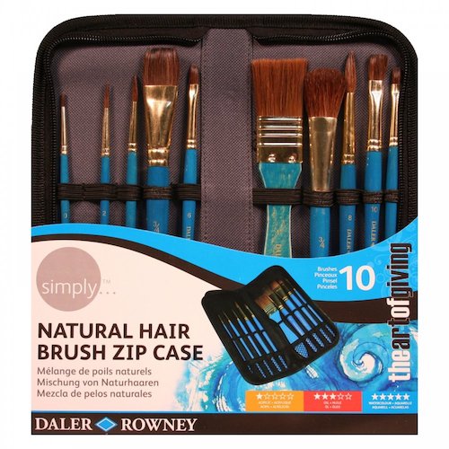 ESTUCHE DE 10 PINCELES DALER ROWNEY 