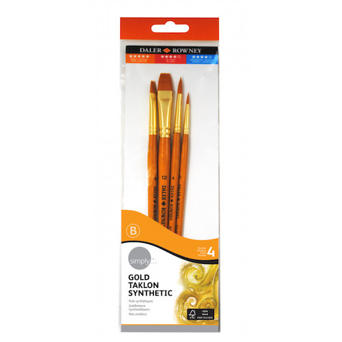 SET DE 4 PINCELES DALER ROWNEY 