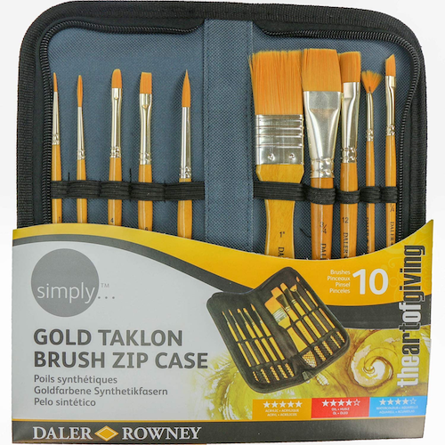 ESTUCHE DE 10 PINCELES DALER ROWNEY 