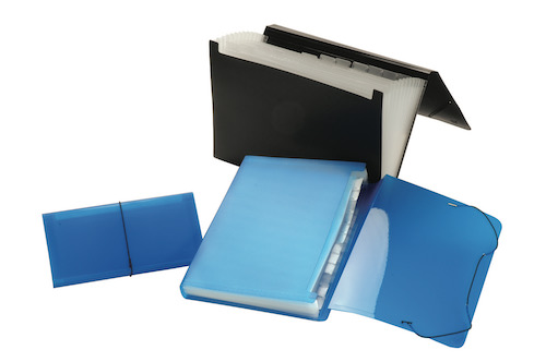 CARPETA OMEGA PORTA CHEQUES, C/13 DIVISIONES, 130x260mm