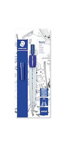 BLÍSTER C/COMPÁS METÁLICO ESCOLAR STAEDTLER 55050