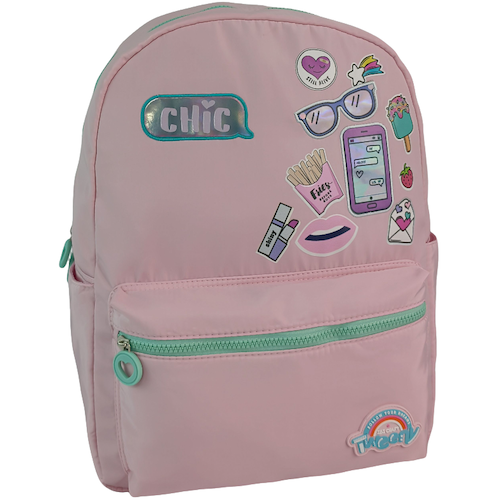 MOCHILA TWEENY, POLIESTER, 44,0*33,0*15,0 cms, ROSADO BRILLANTE