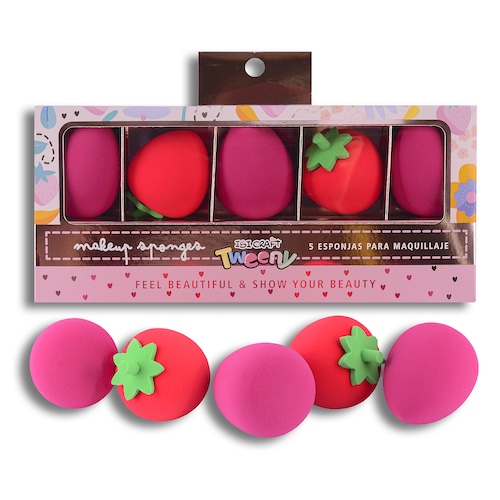 SET DE 5 ESPONJAS PARA MAQUILLAJE IBI CRAFT TWEENY