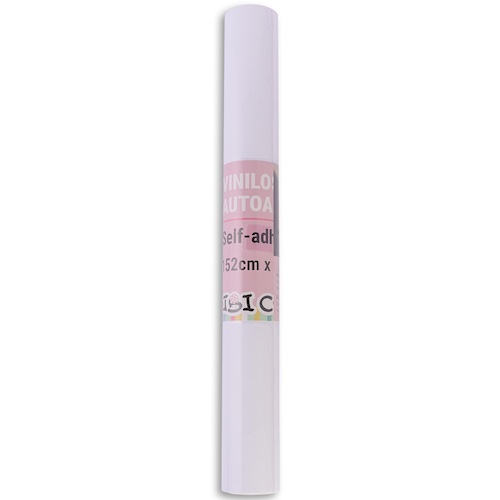 ROLLO DE VINILO AUTOADHESIVO 152 X 30,5 CM IBI CRAFT, BLANCO