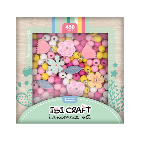 SET DE CUENTAS DE MADERA P/COLLARES IBI CRAFT, SERIE 