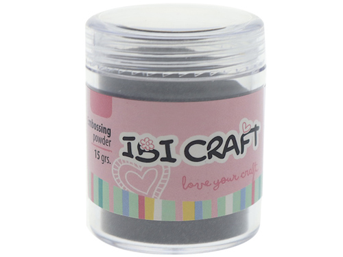 FRASCO DE POLVO PARA GRABADO EN RELIEVE IBI CRAFT, 15grs, GRIS OSCURO 311A