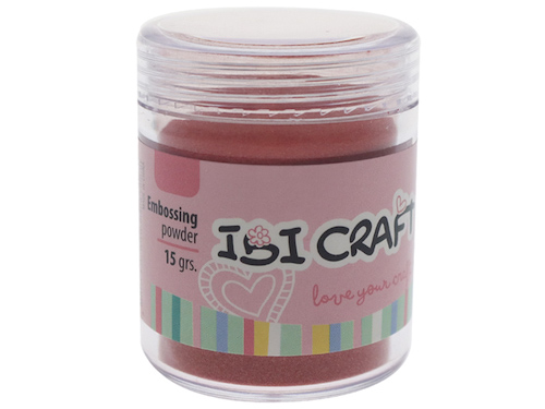 FRASCO DE POLVO PARA GRABADO EN RELIEVE IBI CRAFT, 15grs, ROJO 161A