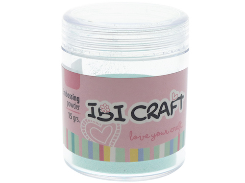 FRASCO DE POLVO PARA GRABADO EN RELIEVE IBI CRAFT, 15grs, VERDE PERLA 907A