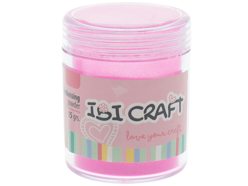 FRASCO DE POLVO PARA GRABADO EN RELIEVE IBI CRAFT, 15grs, ROSADO 211A