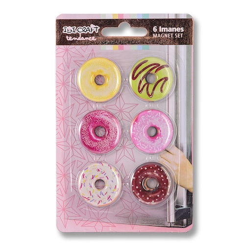 SET DE 6 IMANES IBI CRAFT TENDANCE, DISEÑO 