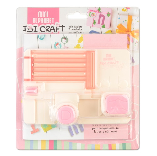 MINI TROQUELADORA ALFABÉTICA IBI CRAFT (FORMATO DE LETRA 3,8x6,4cm)