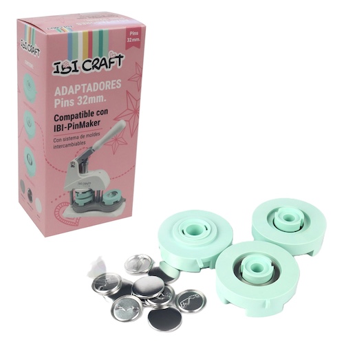 MOLDE DE 32MM + 5 SETS DE PINS PARA PRENSA IBI CRAFT