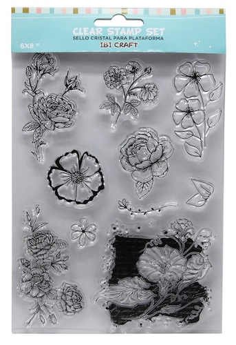 SET DE SELLOS SILICONADOS CRISTAL P/BASE ACRÍLICA IBI CRAFT, 10 PIEZAS SERIE 