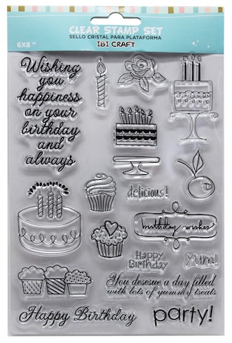 SET DE SELLOS SILICONADOS CRISTAL P/BASE ACRÍLICA IBI CRAFT, 18 PIEZAS SERIE 