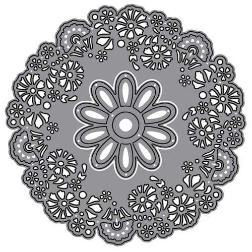 TROQUEL DE CORTE, FORMA LOCURA FLORAL P/MÁQ. TROQUELADORA DE 6