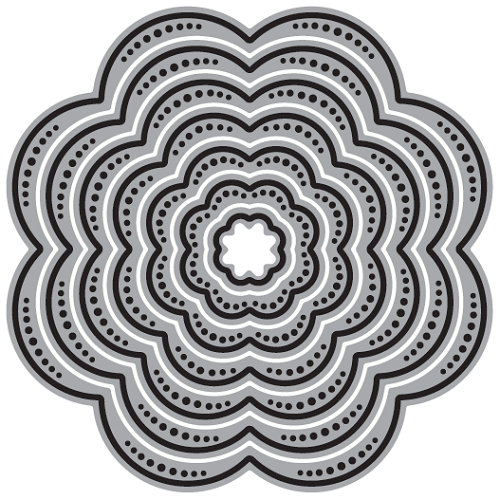 TROQUEL DE CORTE, FORMA FLOR 4 P/MÁQ. TROQUELADORA DE 3