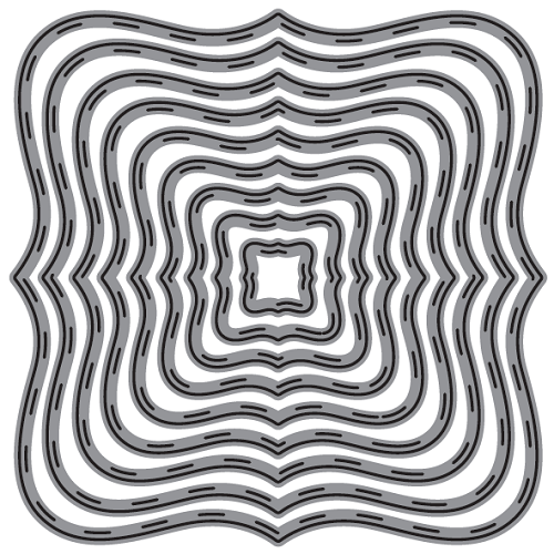 TROQUEL DE CORTE, FORMA ETIQUETA 1 P/MÁQ. TROQUELADORA  DE 3
