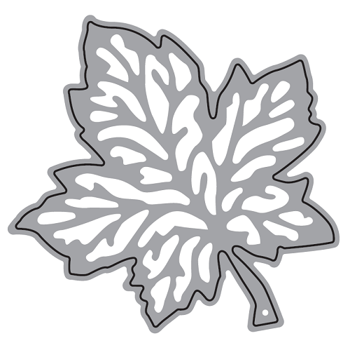TROQUEL DE CORTE, FORMA HOJA DE MAPLE P/MÁQ. TROQUELADORA DE 3