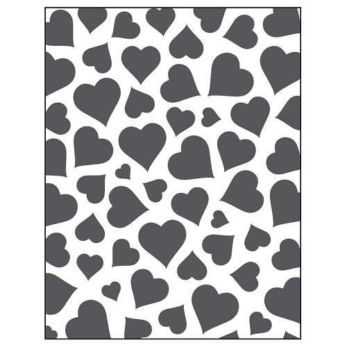 MATRIZ DE RELIEVE, TRAMA CORAZÓN 1 P/MÁQ. TROQUELADORA DE 6