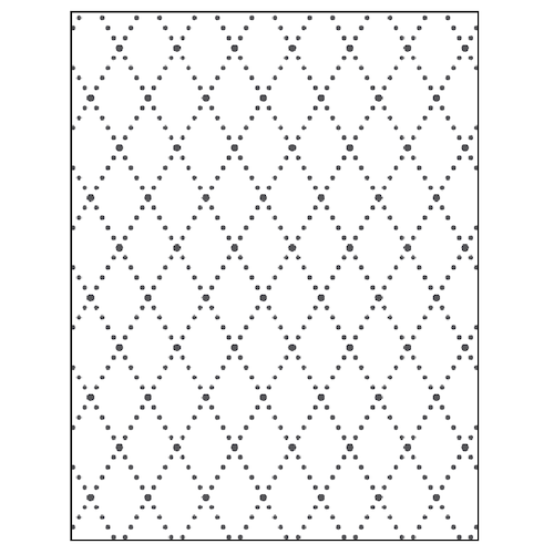 MATRIZ DE RELIEVE, TRAMA ROMBOS P/MÁQ.TROQUELADORA DE 6