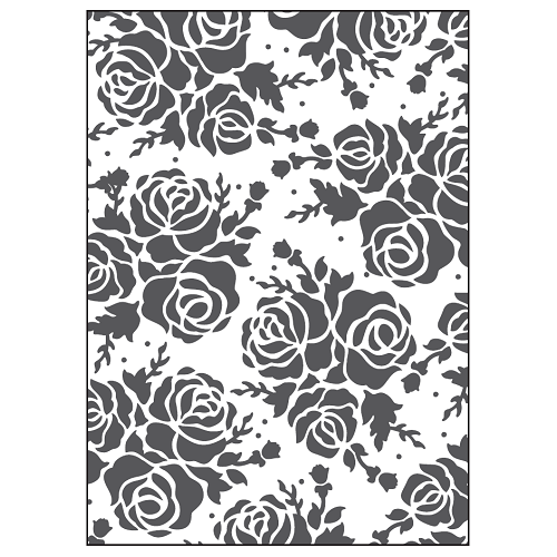MATRIZ DE RELIEVE, TRAMA ROSAS P/MÁQ. TROQUELADORA DE 6