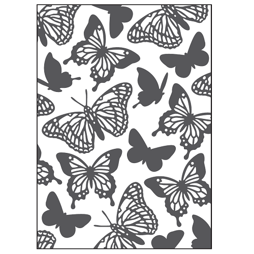 MATRIZ DE RELIEVE, TRAMA MARIPOSAS P/MÁQ. TROQUELADORA DE 6