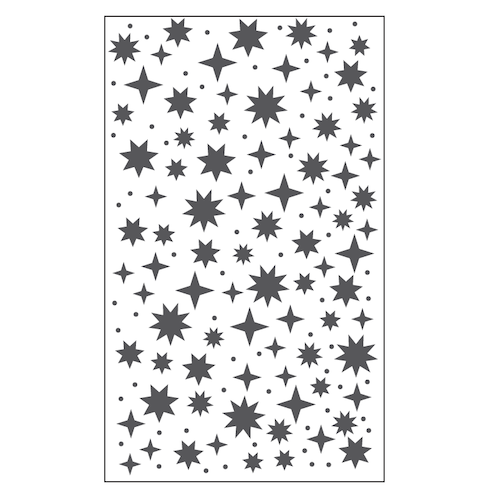 MATRIZ DE RELIEVE, TRAMA DE CIELO ESTRELLADO P/MÁQ. TROQUELADORA DE 3