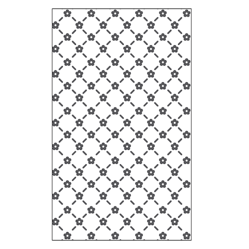MATRIZ DE RELIEVE, TRAMA CELOSÍA FLORAL P/MÁQ. TROQUELADORA DE 3