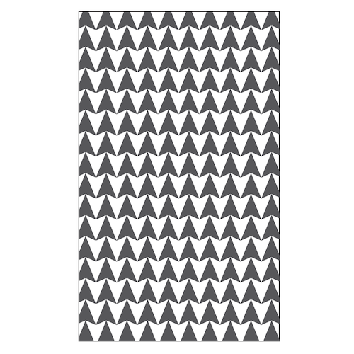 MATRIZ DE RELIEVE, TRAMA PUNTA DE FLECHA P/MÁQ. TROQUELADORA DE 3
