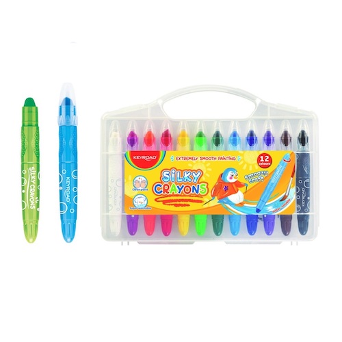 CRAYONES DE SILKY GEL KEYROAD 12 COLORES