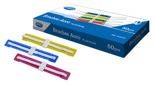 BROCHES ACCO DE PLASTICO