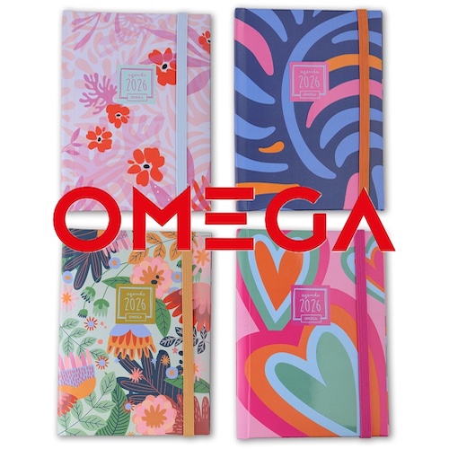 AGENDA OMEGA DÍA POR HOJA, A6, DESIGN