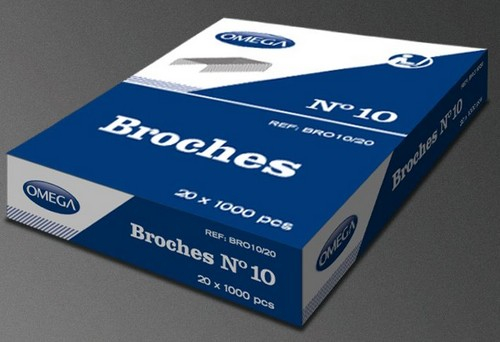 CAJA C/20 CAJAS DE BROCHES N° 10