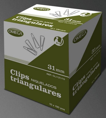 CAJON C/500 CAJAS DE CLIPS 31 MM
