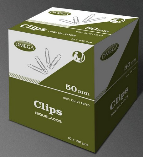 CAJA C/10 CAJAS DE CLIPS 28 MM