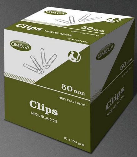 CAJON C/500 CAJAS DE CLIPS 28 MM