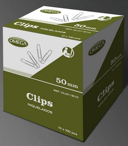 CAJA C/10 CAJAS DE CLIPS 50 MM