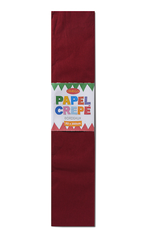 PAQUETE C/10 PLIEGOS DE PAPEL CREPÉ 50x200cm BORDEAUX-02