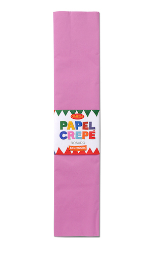 PAQUETE C/10 PLIEGOS DE PAPEL CREPÉ OMEGA.50x200cm. ROSADO-11
