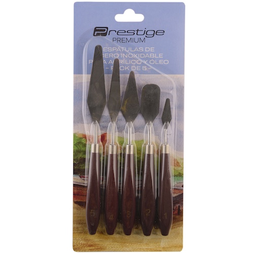 SET DE 5 ESPÁTULAS ARTÍSTICAS PRESTIGE 
