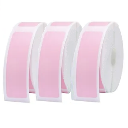 PACK C/3 ROLLOS DE 7,8MTS DE ETIQUETAS TÉRMICAS PIK DIK DE 15*40MM, ROSADAS